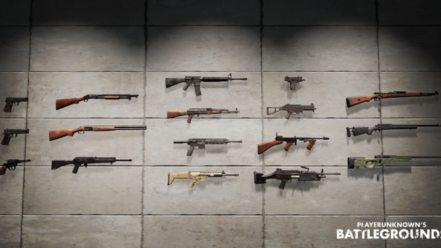 Battlegrounds Waffen, Helme und Rüstungen