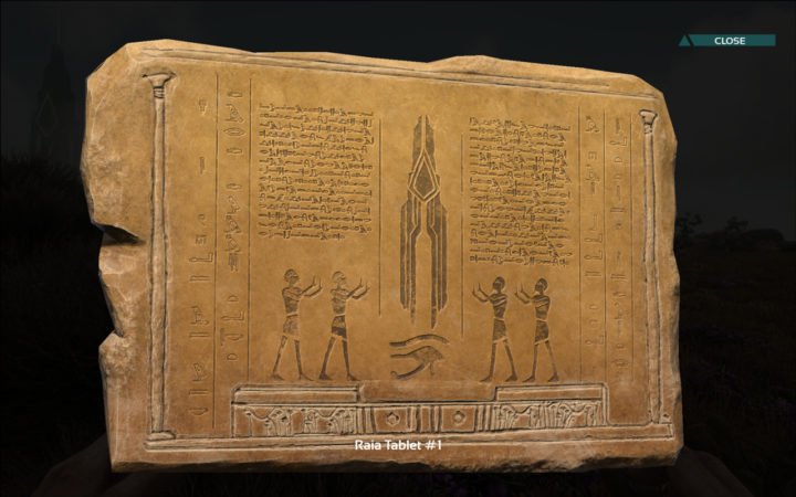 ARK zweite Entdeckernotiz, ARK Raia Tablet