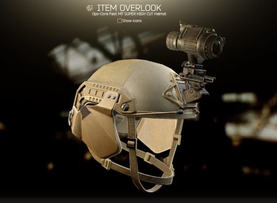 Escape from Tarkov anpassbare Helme