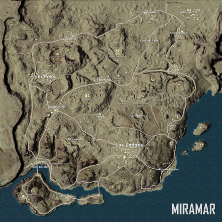 PUBG Miramar Map