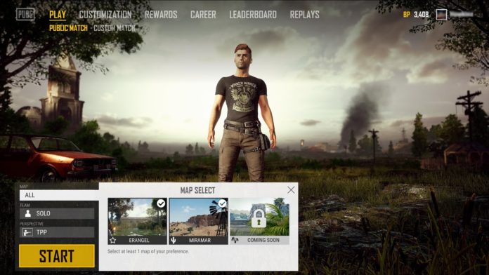 PUBG-Map-Selection PUBG Map-Auswahl