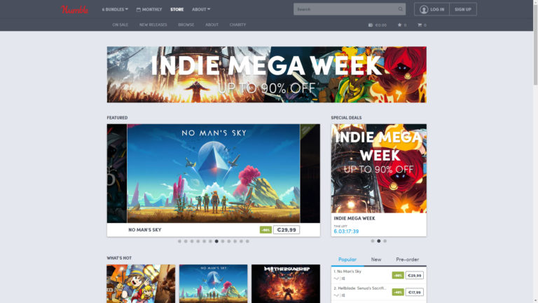 Humble Store Indie Mega Week