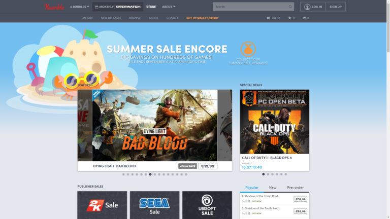 Humble Store Summer Sale Encore