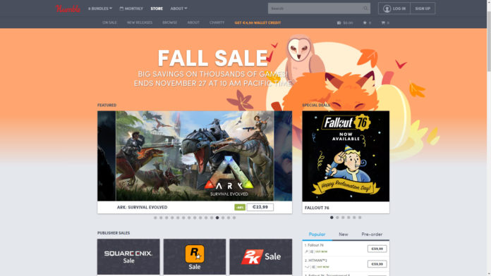 Humble Store Fall Sale