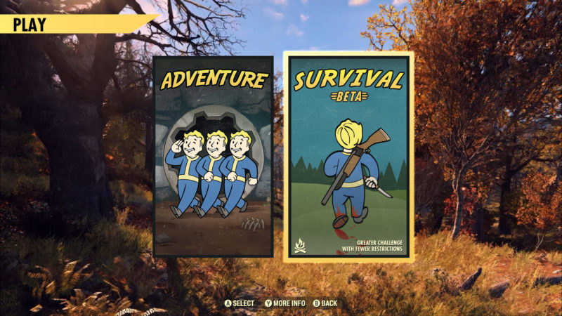Fallout 76 PvP-Modus Überleben