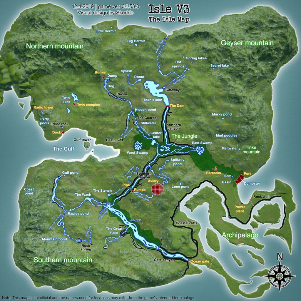 The Isle Map - The Isle V3