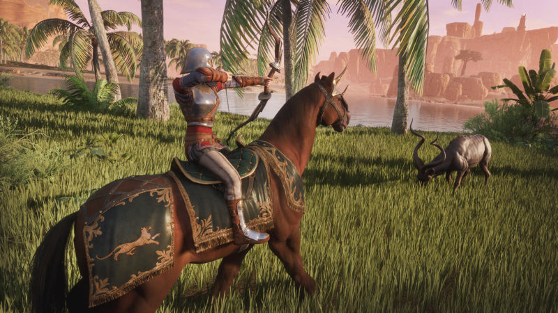 Conan Exiles Update Mounts berittener Kampf