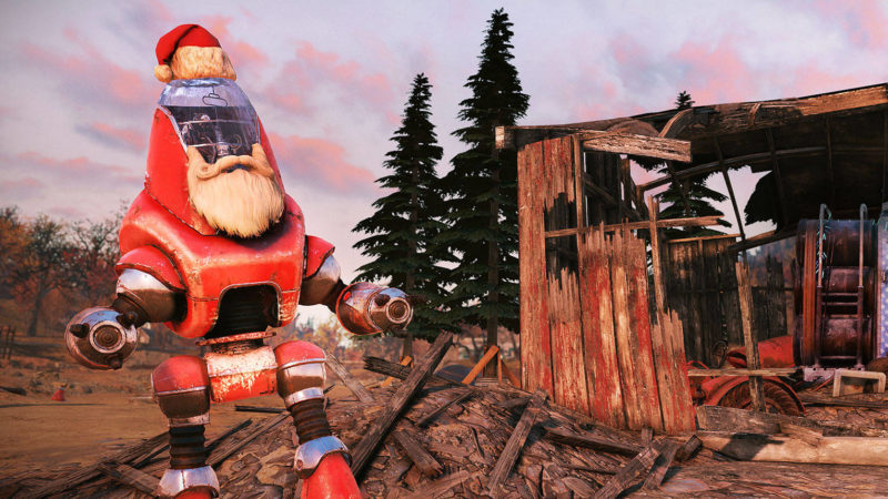 Fallout 76 Weihnachtsevent Santatron