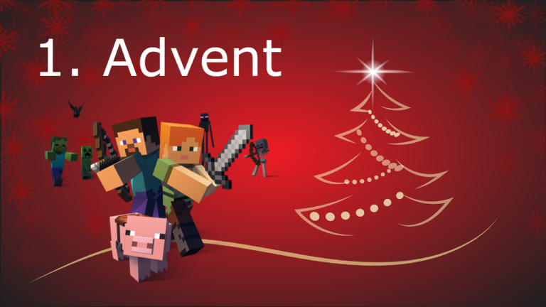 Gewinnspiel – Der 1. Advent: Minecraft-Paket