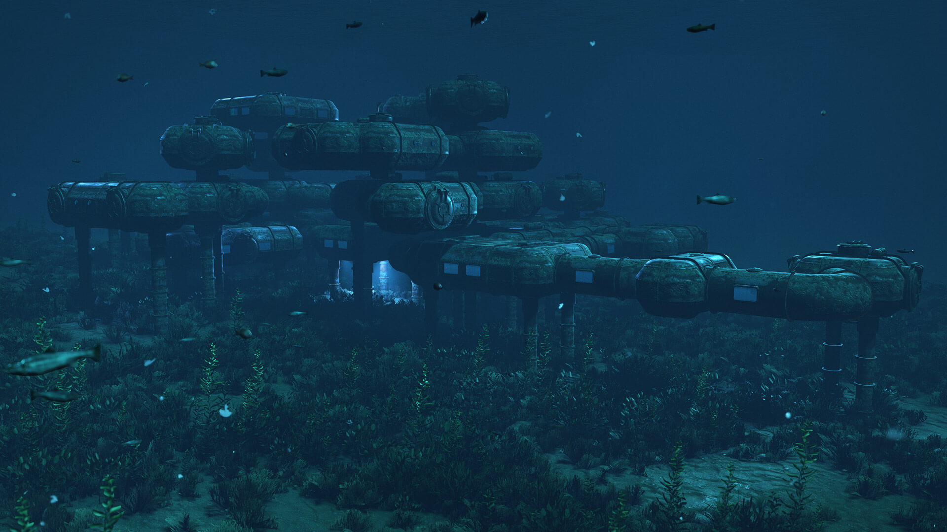 Игра новая вода. Подводная лаборатория раст. Подводная Лаба раст. Подводная станция раст. Подводная база раст.