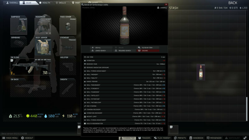 Escape from Tarkov Vodka Event