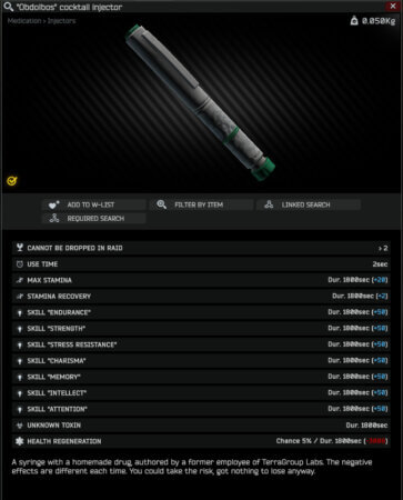 Escape from Tarkov - Obdolbos Event Stats