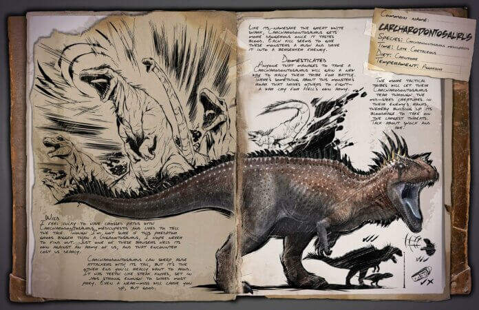 ARK: Survival Evolved-  Carcharodontosaurus Dino Dossier
