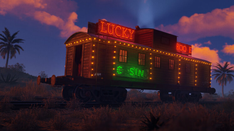 Rust - Caboose Wagon außen