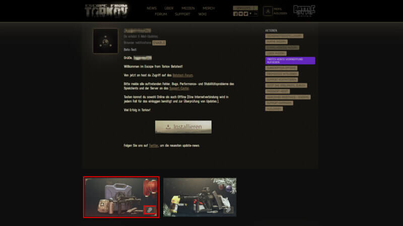 Escape from Tarkov - Mond-Neujahrs-Geschenk abholen