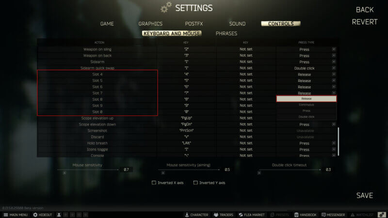 Escape from Tarkov - Neues Heil-System - Tasten/Belegung