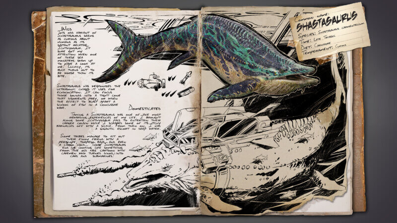 ARK: Survival Ascended - Shastasaurus Dossier