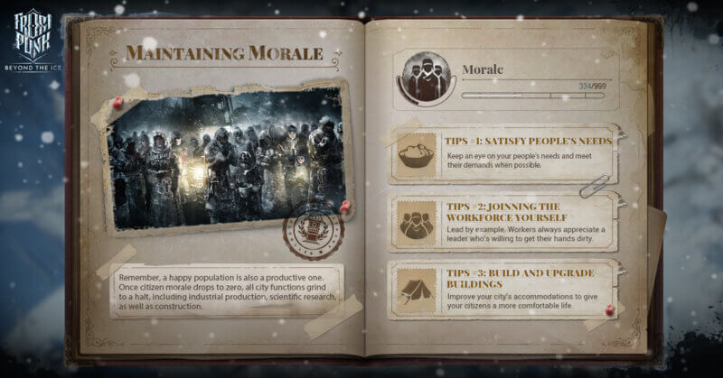 Frostpunk: Beyond the Ice - Moral aufrechterhalten