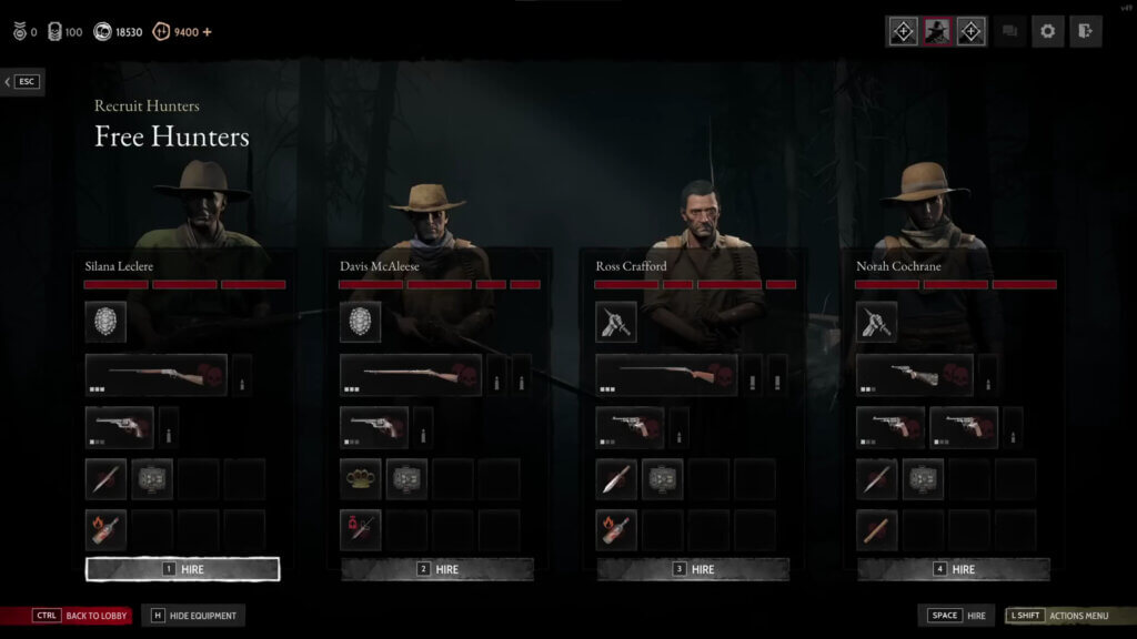 Hunt: Showdown 1896 - Neuer Rekrutierungs-Bildschirm