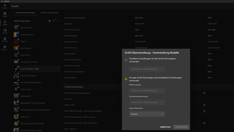 Hunt: Showdown 1896 - DLSS 4 aktivieren